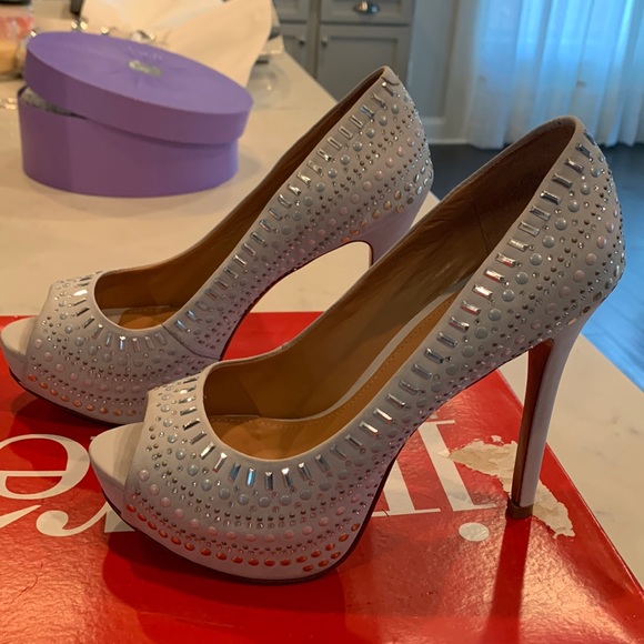 Idore Platform Suede Heels - Picture 1 of 6